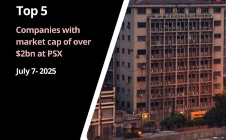 Top 5 Pakistani companies with market cap of over $2bn at PSX