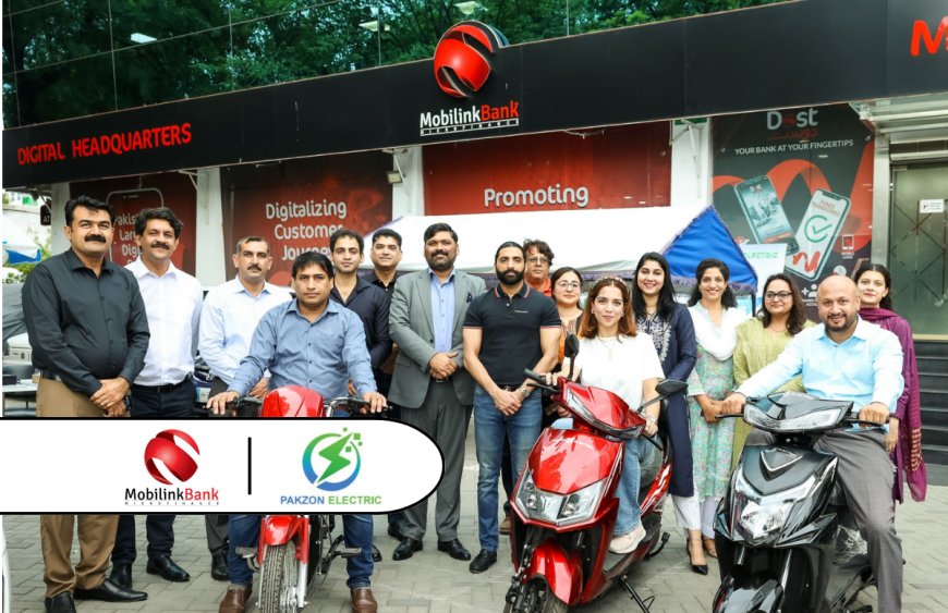 Mobilink Bank Launches E-Bike Loans to Promote Eco-Friendly Transportation in Collaboration with PakZon Electric Motors